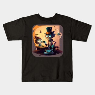 A Rick exploring his love for tea v1 (no text) Kids T-Shirt